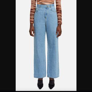 Opening Ceremony /Callipygian WIDE LEG SLANTED FLY JEAN